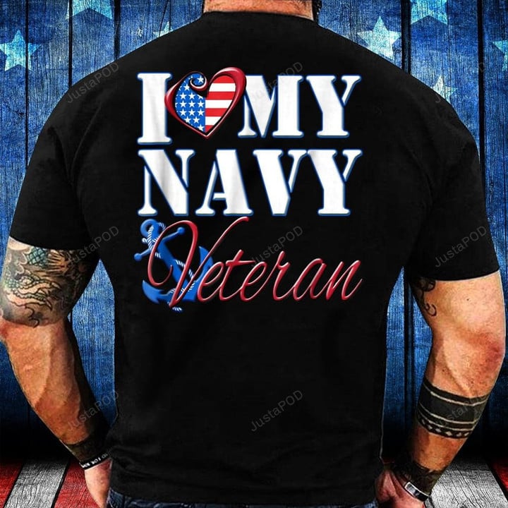 I Love My Navy Veteran T-Shirt