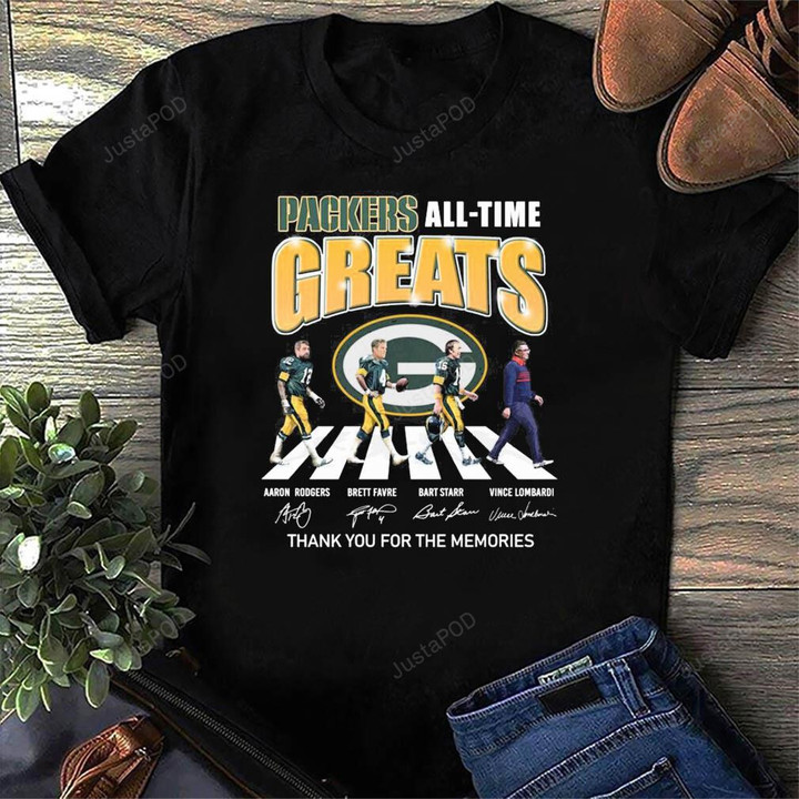 Packers Teams Abbey Road All Time Greats T-Shirt