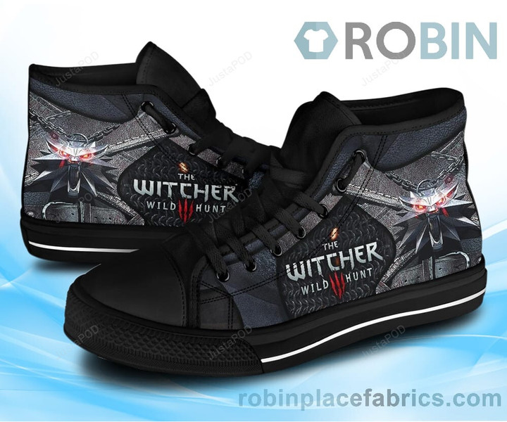 The Witcher Wolf Canvas High Top Shoes