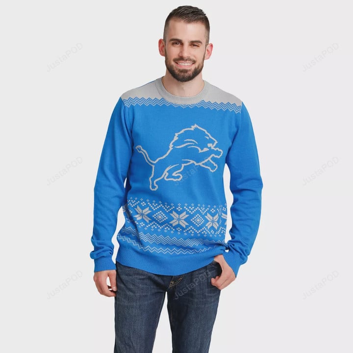 FOCO NFL Men's Detroit Lions 2021 Ugly Sweater