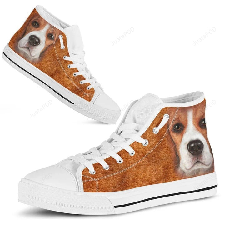 Custom Tiger Beagle High Top Shoes