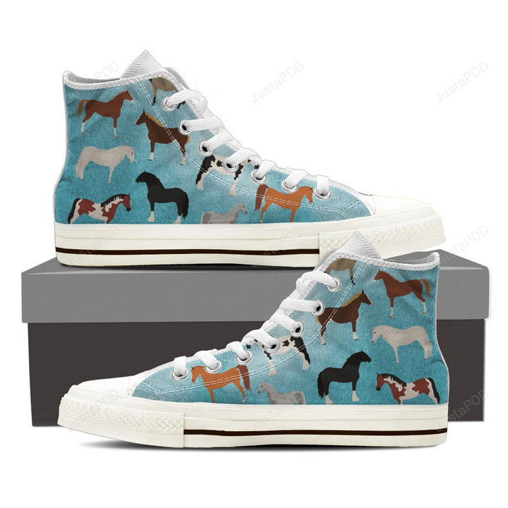 Horse Breed High Top Shoes