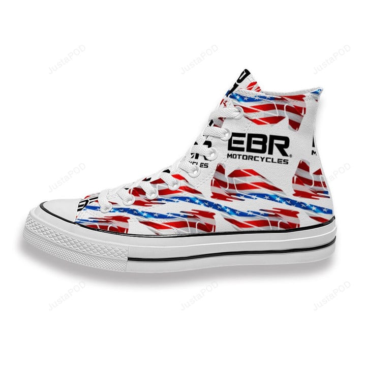 Erik Buell Racing Motorcycle High Top Shoes