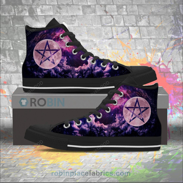 Wicca Canvas High Top Shoes