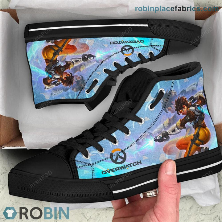 Overwatch Colorfull Canvas High Top Shoes
