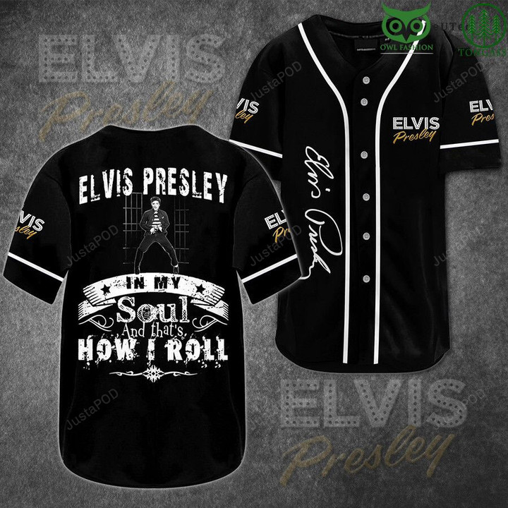 Elvis Presley In My Soul How I Roll Rock 3D Baseball Jersey