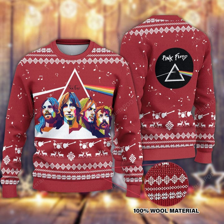 Pink Floyd Band 3D Ugly Christmas Sweater
