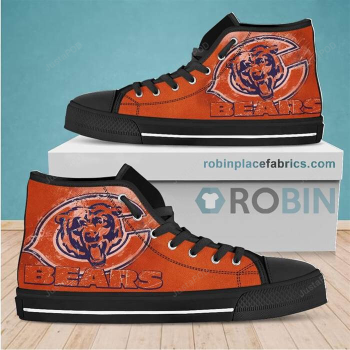 Chicago Bears Canvas High Top Shoes