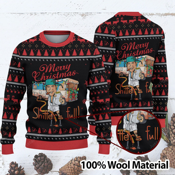 Ugly Merry Christmas Shutters Full Sweater
