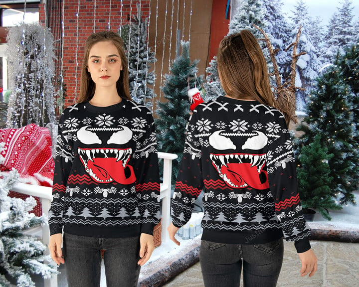 Horror Venooom Ugly Christmas Sweater