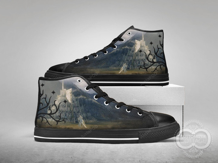 Journey of The Wizard Custom Made Black or White High Top Shoes