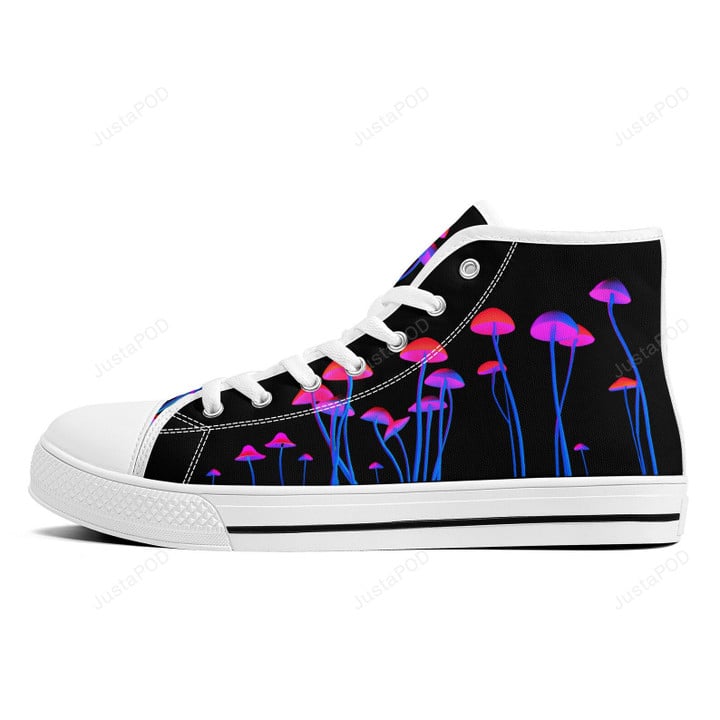 Neon Mushrooms High Top Shoes