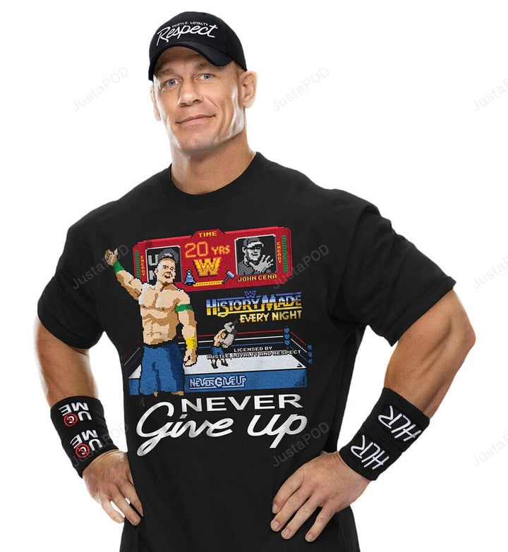 Never give up WWE John Cena New Shirt