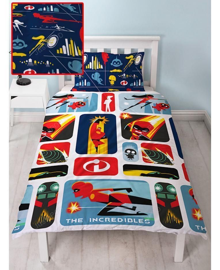 The Incredibles 2 'Retro' Duvet Cover - The Incredibles Bedding