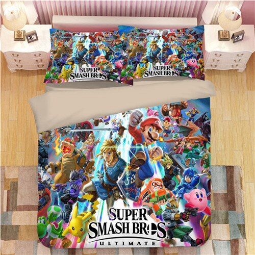 Sonic-The-Hedgehog-Bedding-Set-4 (Duvet Cover & Pillow Cases)