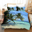 3d Coconut Trees Beach Scenery Bed Sheets Duvet Cover Bedding Set Great Gifts For Birthday Christmas Thanksgiving