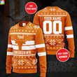 NCAA Texas Longhorns personalized christmas sweater