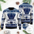 Indianapolis Colts Football Team Logo Custom Name Personalized Ugly Christmas Sweater