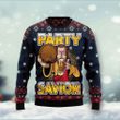 Jesus Party Savior Ugly Christmas Sweater, All Over Print Sweatshirt