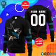 Personalized Nhl San Jose Sharks Custom Name And Number Ugly Christmas Sweater, All Over Print Sweatshirt
