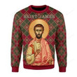Saint James Ugly Christmas Sweater, All Over Print Sweatshirt
