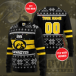 Personalized Iowa Hawkeyes Ugly Christmas Sweater, All Over Print Sweatshirt