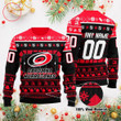 NHL Carolina Hurricanes Personalized Ugly Christmas Sweater