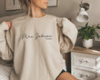 Personalized Bride Sweatshirt, Bridal Shower Sweatshirt, New Mrs Sweatshirt, Honeymoon Sweatshirt, Bride To Be Gifts, Wedding Gifts, Gifts For Bride