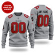 Personalized NFL Tampa Bay Buccaneers Grey Custom All Over Print Sweatshirt