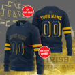 Personalized Custom Name And Number Notre Dame Fighting Irish All Over Print Sweater Ugly Christmas Sweater, All Over Print Sweatshirt