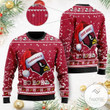 Arizona Cardinals Symbol Wearing Santa Claus Hat Ho Ho Ho Custom Personalized Ugly Christmas Sweater