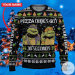 Personalized Pizza Dude’s Got 30 Seconds Teenage Mutant Ninja Turtles Custom Name Ugly Christmas Sweater