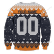 Personalized Custom Name And Number Karasuno Christmas Unisex Ugly Christmas Sweater, All Over Print Sweatshirt