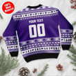 Personalized Kansas State Wildcats Custom Name Ugly Christmas Sweater