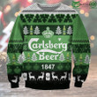 Carlsberg Beer Drinking Christmas Ugly Sweater