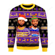 Santa Lebron James Basketball Legends Ugly Christmas Sweater