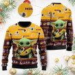 Washington Redskins Baby Yoda Ugly Christmas Sweater