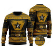 Vanderbilt Commodores Football Team Logo Ugly Christmas Sweater