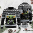 Las Vegas Raiders Baby Yoda Ugly Christmas Sweater
