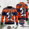 Snoopy Love Detroit Tigers Ugly Christmas Sweater
