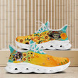 Mexico Sugar Skull Sunflower Orange Day Of The Dead November Max Soul Shoes, Gift Men And Women Light Sports Shoes Full Size