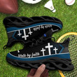 Walk By Faith Jesus Cross Christian Max Soul Shoes, Light Sports Shoes