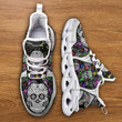 Collection Of Sugar Skulls With Tattoos Pattern Max Soul Shoes, Light Sports Shoes