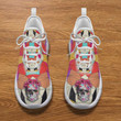 Colorful Skull Lady Women's Sugar Skull Rose Geometric Pattern Max Soul Shoes, Light Sports Shoes