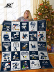 Bl – Seattle Seahawks+Snoopy Quilt Blanket