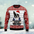 Boston Terrier I Knocked Over The Christmas Tree Ugly Christmas Sweater , Boston Terrier 3D All Over Printed Sweater