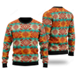 Native American Fabric Pattern Ugly Christmas Sweater , Native American Fabric Pattern 3D All Over Printed Sweater