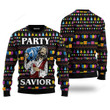 Jesus Party Ugly Christmas Sweater , Jesus Party 3D All Over Printed Sweater