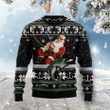Santa Fishing Ugly Christmas Sweater , Santa Fishing 3D All Over Printed Sweater