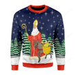 Saint Nicholas Ugly Christmas Sweater , Saint Nicholas 3D All Over Printed Sweater